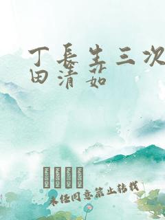 丁长生三次进入田清茹