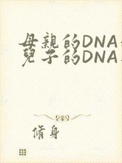 母亲的DNA和儿子的DNA是一样的吗