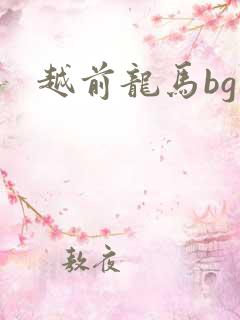 越前龙马bg