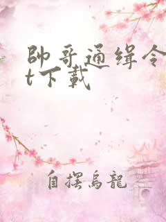 帅哥通缉令txt下载