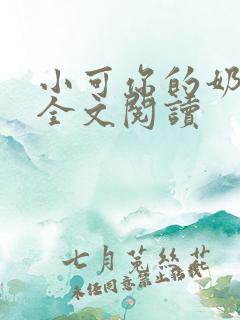 小可你的奶真大全文阅读