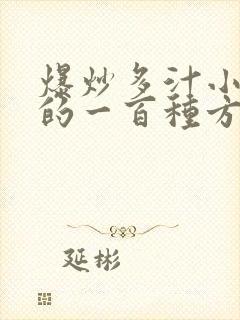 爆炒多汁小美人的一百种方法