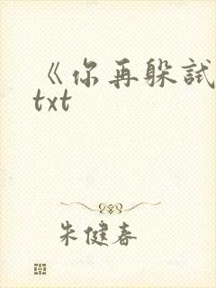 《你再躲试试》txt