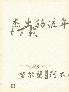 杰出的流年txt下载