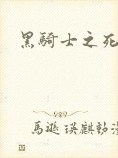 黑骑士之死