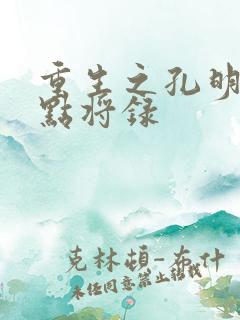 重生之孔明异世点将录