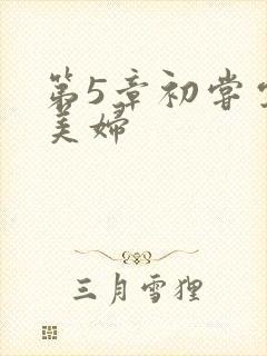 第5章初尝云雨美妇