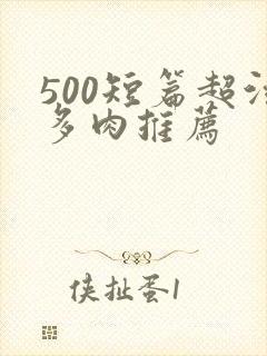 500短篇超污多肉推荐