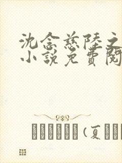 沈念慈陆之天的小说免费阅读