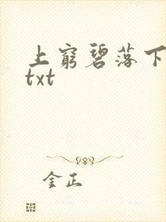 上穷碧落下黄泉txt