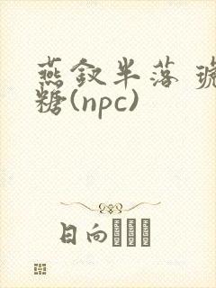 燕钗半落 琥珀糖(npc)