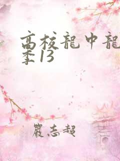 高校龙中龙第二季13