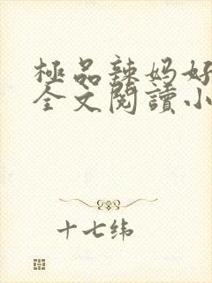 极品辣妈好v5全文阅读小说