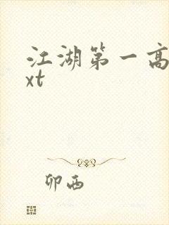 江湖第一高手txt