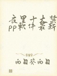 夜里十大禁用app软件最新章节