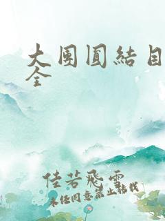 大团圆结目录大全