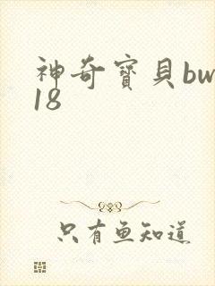 神奇宝贝bw118