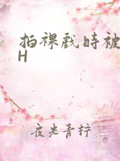 拍裸戏时被C了H