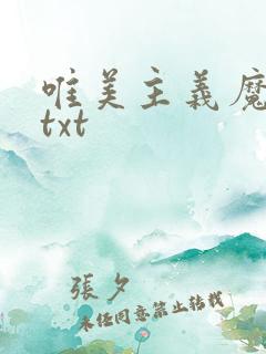 唯美主义魔法师txt