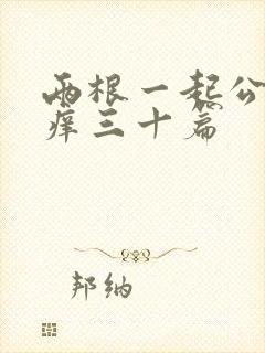 两根一起公憩止痒三十篇