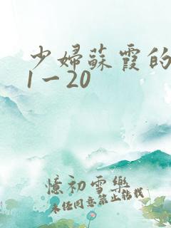 少妇苏霞的沉沦1一20