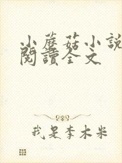 小蘑菇小说免费阅读全文