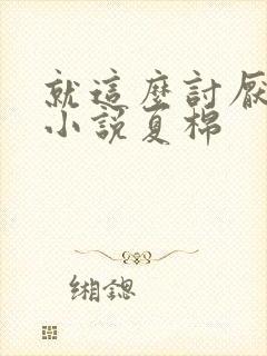 就这么讨厌我吗小说夏棉