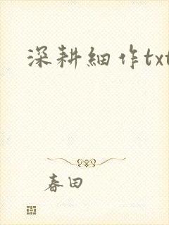 深耕细作txt