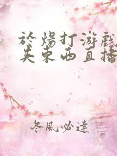 于炀打游戏下面夹东西直播