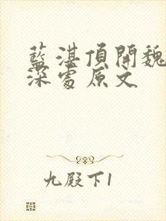 蓝湛顶开魏婴的深处原文