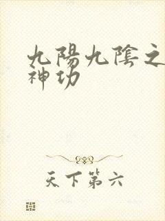 九阳九阴之阴阳神功