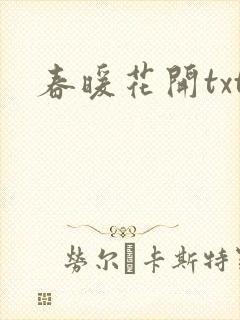 春暖花开txt