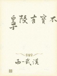 皇陵有宝不予贼子