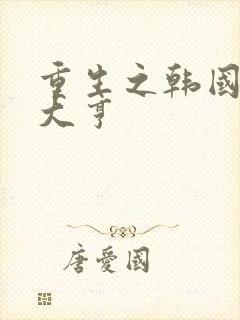 重生之韩国娱乐大亨