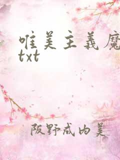 唯美主义魔法师txt
