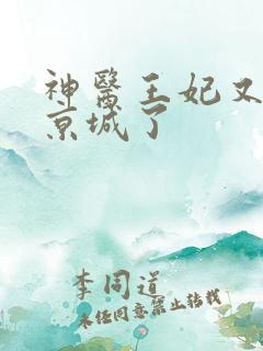 神医王妃又轰动京城了