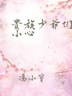 贵族少爷们 请小心