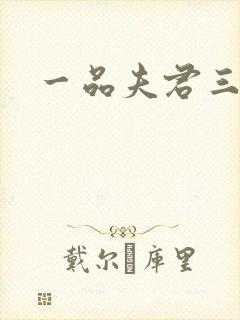 一品夫君三流妻