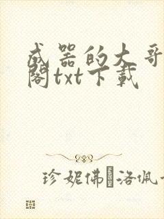 成器的大哥笔趣阁txt下载