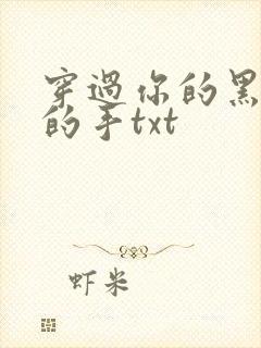 穿过你的黑发我的手txt