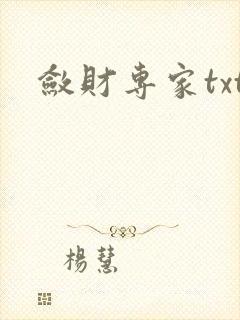敛财专家txt