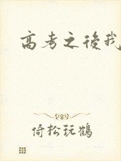 高考之后我等你