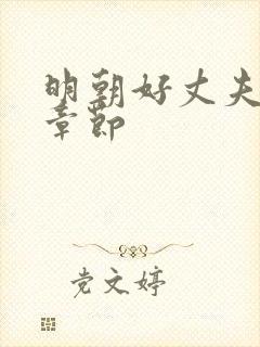 明朝好丈夫最新章节