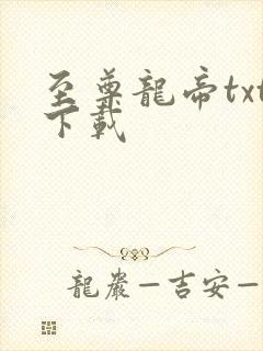 至尊龙帝txt下载