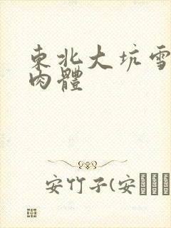 东北大坑雪白的肉体