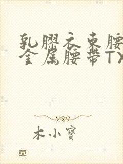 乳胶衣束腰勒紧金属腰带TXT