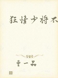 狂情少将不良妻