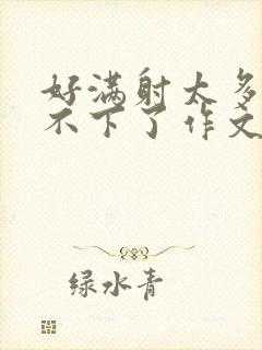 好满射太多了装不下了作文