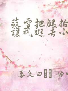 苏雪把腿抬起来让我进去小说