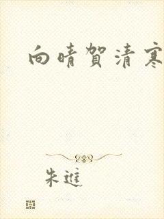 向晴贺清寒小说